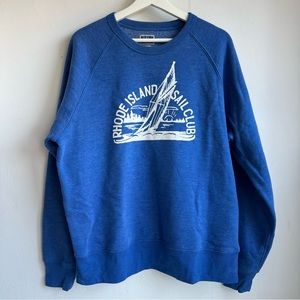 J crew rhode island sail club blue sweatshirt XL